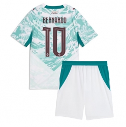 Portugal Bernardo Silva #10 Auswärtstrikot Kinder WM 2026 Kurzarm (+ kurze hosen)