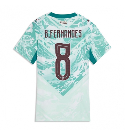 Portugal Bruno Fernandes #8 Auswärtstrikot Frauen WM 2026 Kurzarm Portugal Bruno Fernandes #8 Auswärtstrikot Frauen WM 2026 Kurzarm