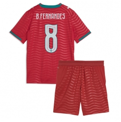 Portugal Bruno Fernandes #8 Heimtrikot Kinder WM 2026 Kurzarm (+ kurze hosen)