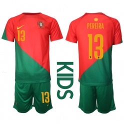 Portugal Danilo Pereira #13 Heimtrikot Kinder WM 2022 Kurzarm (+ kurze hosen)