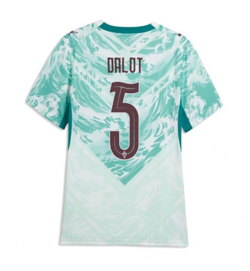 Portugal Diogo Dalot #5 Auswärtstrikot Frauen WM 2026 Kurzarm Portugal Diogo Dalot #5 Auswärtstrikot Frauen WM 2026 Kurzarm