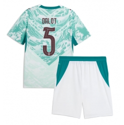 Portugal Diogo Dalot #5 Auswärtstrikot Kinder WM 2026 Kurzarm (+ kurze hosen)