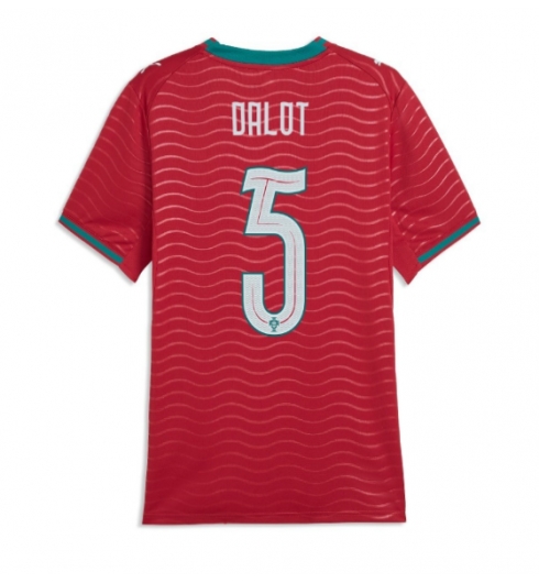 Portugal Diogo Dalot #5 Heimtrikot Frauen WM 2026 Kurzarm Portugal Diogo Dalot #5 Heimtrikot Frauen WM 2026 Kurzarm