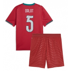 Portugal Diogo Dalot #5 Heimtrikot Kinder WM 2026 Kurzarm (+ kurze hosen)