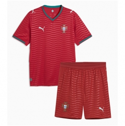 Portugal Heimtrikot Kinder WM 2026 Kurzarm (+ kurze hosen)