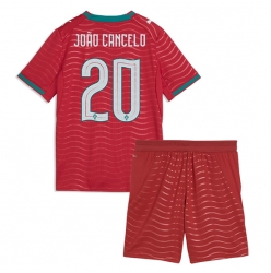 Portugal Joao Cancelo #20 Heimtrikot Kinder WM 2026 Kurzarm (+ kurze hosen)