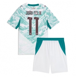 Portugal Joao Felix #11 Auswärtstrikot Kinder WM 2026 Kurzarm (+ kurze hosen)