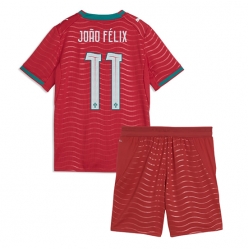 Portugal Joao Felix #11 Heimtrikot Kinder WM 2026 Kurzarm (+ kurze hosen)