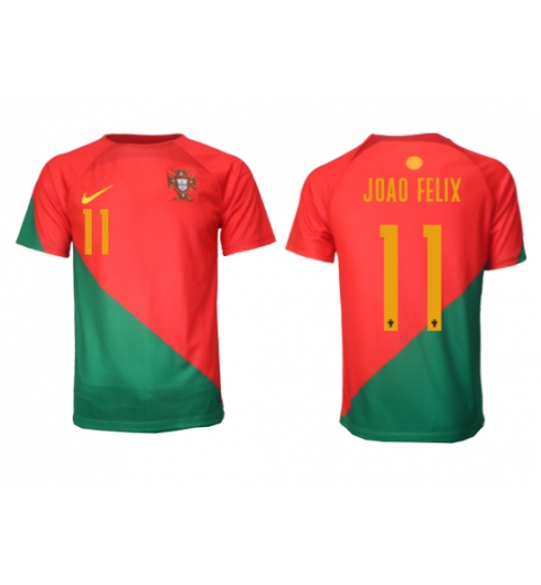 Portugal Joao Felix #11 Heimtrikot WM 2022 Kurzarm