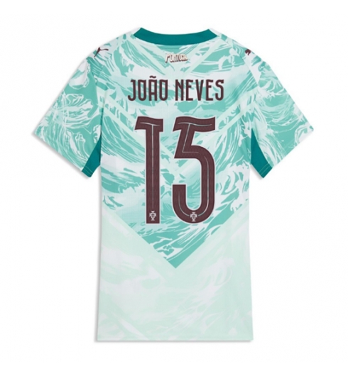 Portugal Joao Neves #15 Auswärtstrikot Frauen WM 2026 Kurzarm Portugal Joao Neves #15 Auswärtstrikot Frauen WM 2026 Kurzarm
