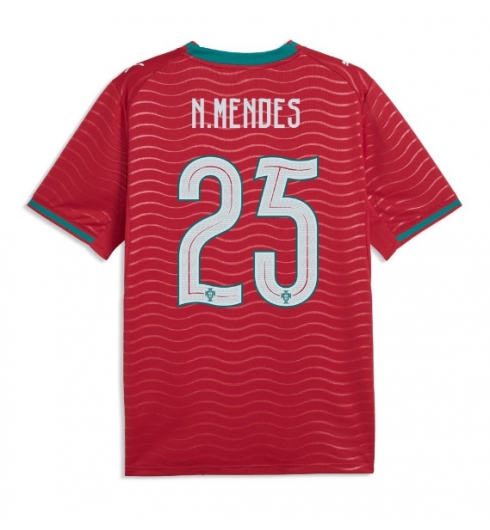 Portugal Nuno Mendes #25 Heimtrikot WM 2026 Kurzarm Portugal Nuno Mendes #25 Heimtrikot WM 2026 Kurzarm
