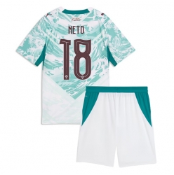 Portugal Pedro Neto #18 Auswärtstrikot Kinder WM 2026 Kurzarm (+ kurze hosen)