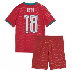Portugal Pedro Neto #18 Heimtrikot Kinder WM 2026 Kurzarm (+ kurze hosen)