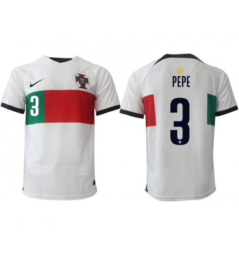 Portugal Pepe #3 Auswärtstrikot WM 2022 Kurzarm