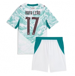 Portugal Rafael Leao #17 Auswärtstrikot Kinder WM 2026 Kurzarm (+ kurze hosen)