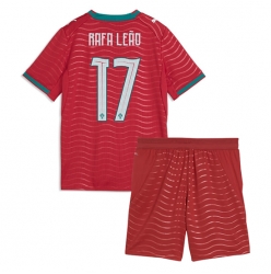 Portugal Rafael Leao #17 Heimtrikot Kinder WM 2026 Kurzarm (+ kurze hosen)