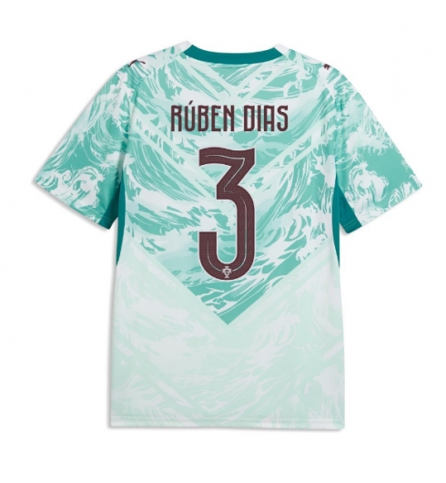 Portugal Ruben Dias #3 Auswärtstrikot WM 2026 Kurzarm Portugal Ruben Dias #3 Auswärtstrikot WM 2026 Kurzarm