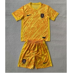 Portugal Torwart Heimtrikot Kinder EM 2024 Kurzarm (+ kurze hosen)