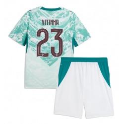 Portugal Vitinha #23 Auswärtstrikot Kinder WM 2026 Kurzarm (+ kurze hosen)