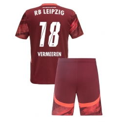 RB Leipzig Arthur Vermeeren #18 Auswärtstrikot Kinder 2024-25 Kurzarm (+ kurze hosen)