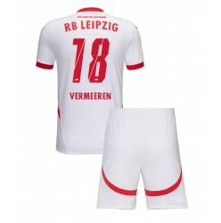 RB Leipzig Arthur Vermeeren #18 Heimtrikot Kinder 2024-25 Kurzarm (+ kurze hosen)