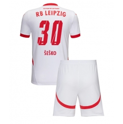 RB Leipzig Benjamin Sesko #30 Heimtrikot Kinder 2024-25 Kurzarm (+ kurze hosen)