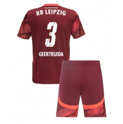 RB Leipzig Lutsharel Geertruida #3 Auswärtstrikot Kinder 2024-25 Kurzarm (+ kurze hosen)