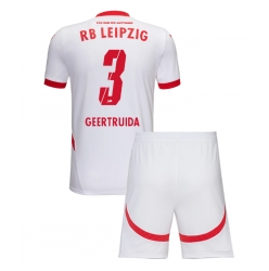 RB Leipzig Lutsharel Geertruida #3 Heimtrikot Kinder 2024-25 Kurzarm (+ kurze hosen)
