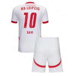RB Leipzig Xavi Simons #10 Heimtrikot Kinder 2024-25 Kurzarm (+ kurze hosen)