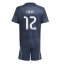 Real Madrid Alexander-Arnold #12 Auswärtstrikot Kinder 2025-26 Kurzarm (+ kurze hosen)