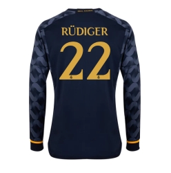 Real Madrid Antonio Rudiger #22 Auswärtstrikot 2023-24 Langarm