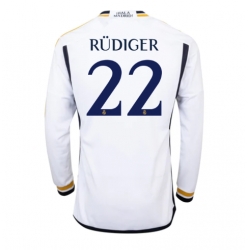 Real Madrid Antonio Rudiger #22 Heimtrikot 2023-24 Langarm