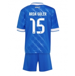 Real Madrid Arda Guler #15 3rd trikot Kinder 2025-26 Kurzarm (+ kurze hosen)