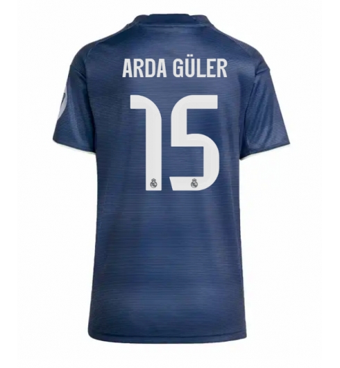 Real Madrid Arda Guler #15 Auswärtstrikot Frauen 2025-26 Kurzarm Real Madrid Arda Guler #15 Auswärtstrikot Frauen 2025-26 Kurzarm