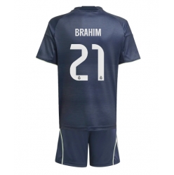 Real Madrid Brahim Diaz #21 Auswärtstrikot Kinder 2025-26 Kurzarm (+ kurze hosen)