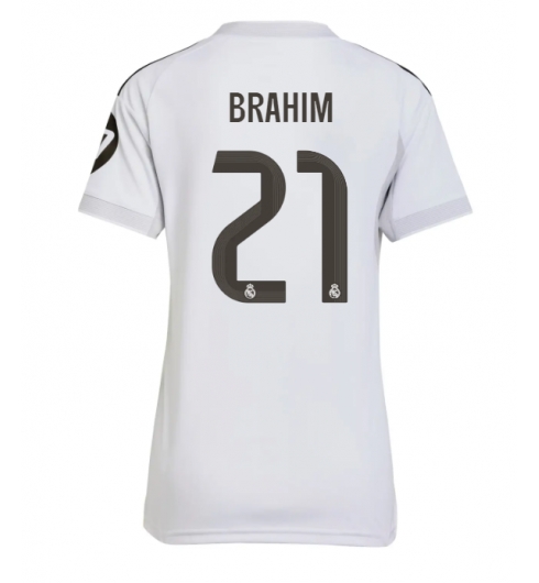 Real Madrid Brahim Diaz #21 Heimtrikot Frauen 2025-26 Kurzarm Real Madrid Brahim Diaz #21 Heimtrikot Frauen 2025-26 Kurzarm