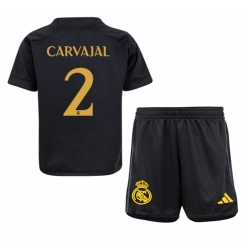 Real Madrid Daniel Carvajal #2 3rd trikot Kinder 2023-24 Kurzarm (+ kurze hosen)