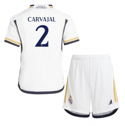 Real Madrid Daniel Carvajal #2 Heimtrikot Kinder 2023-24 Kurzarm (+ kurze hosen)