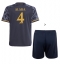 Real Madrid David Alaba #4 Auswärtstrikot Kinder 2023-24 Kurzarm (+ kurze hosen)