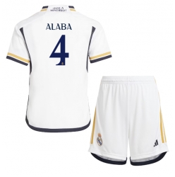 Real Madrid David Alaba #4 Heimtrikot Kinder 2023-24 Kurzarm (+ kurze hosen)