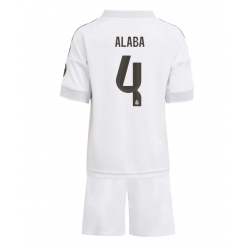 Real Madrid David Alaba #4 Heimtrikot Kinder 2025-26 Kurzarm (+ kurze hosen)