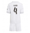 Real Madrid David Alaba #4 Heimtrikot Kinder 2025-26 Kurzarm (+ kurze hosen)