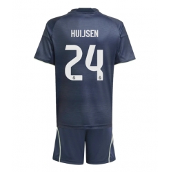 Real Madrid Dean Huijsen #24 Auswärtstrikot Kinder 2025-26 Kurzarm (+ kurze hosen)