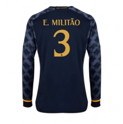 Real Madrid Eder Militao #3 Auswärtstrikot 2023-24 Langarm