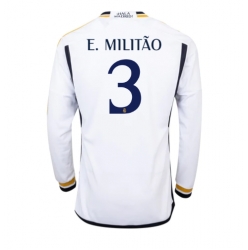 Real Madrid Eder Militao #3 Heimtrikot 2023-24 Langarm