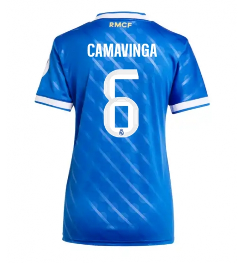 Real Madrid Eduardo Camavinga #6 3rd trikot Frauen 2025-26 Kurzarm Real Madrid Eduardo Camavinga #6 3rd trikot Frauen 2025-26 Kurzarm