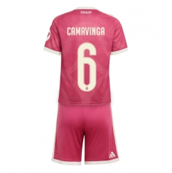 Real Madrid Eduardo Camavinga #6 3rd trikot Kinder 2026-27 Kurzarm (+ kurze hosen)