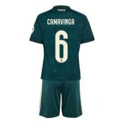 Real Madrid Eduardo Camavinga #6 Auswärtstrikot Kinder 2026-27 Kurzarm (+ kurze hosen)