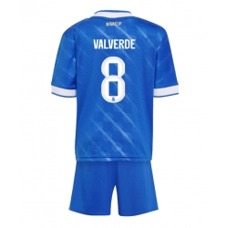 Real Madrid Federico Valverde #8 3rd trikot Kinder 2025-26 Kurzarm (+ kurze hosen)