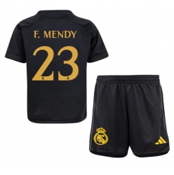Real Madrid Ferland Mendy #23 3rd trikot Kinder 2023-24 Kurzarm (+ kurze hosen)